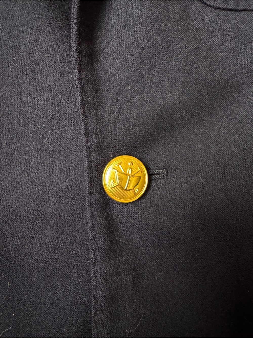 Polo Ralph Lauren Navy Wool Crest Blazer Gold Buttons Sz 4 - Picture 5 of 6